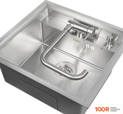 Кухонная мойка ARFEKA AF 520*490 + AF FSS304 + ZP DS SATIN (130025)