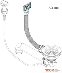 Кухонная мойка Aquasanita SQT102AW (ГРАФИТ) (129892)