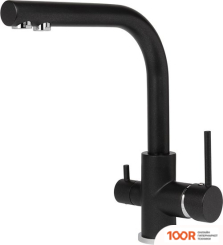 Кухонная мойка Aquasanita SIMPLEX SQS100 + AKVADUO 2663 L (ЧЕРНЫЙ МЕТАЛЛИК 601) (129882)