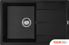 Кухонная мойка Aquasanita ROCK SQR 103 + CМЕСИТЕЛЬ FORTE 5553 (ЧЕРНЫЙ МЕТАЛЛИК 601) (129875)