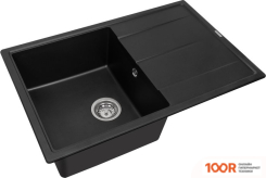 Кухонная мойка Aquasanita ROCK SQR 103 (ЧЕРНЫЙ МЕТАЛЛИК 601) (129873)