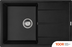 Кухонная мойка Aquasanita ROCK SQR 103 (ЧЕРНЫЙ МЕТАЛЛИК 601) (129873)