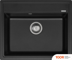Кухонная мойка Aquasanita ROCK SQR 101 + CМЕСИТЕЛЬ SABIA 5523 (ЧЕРНЫЙ МЕТАЛЛИК 601) (129856)