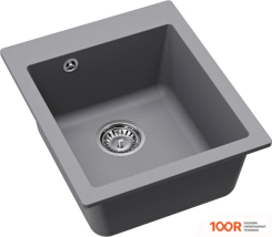 Кухонная мойка Aquasanita ROCK SQR 100 (АЛЮМЕТАЛЛИК 202) (129843)