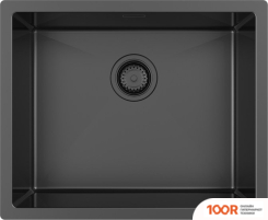 Кухонная мойка Aquasanita DER 100 L + CМЕСИТЕЛЬ AQUASANITA 2663 L-T GRAPHITE (129763)