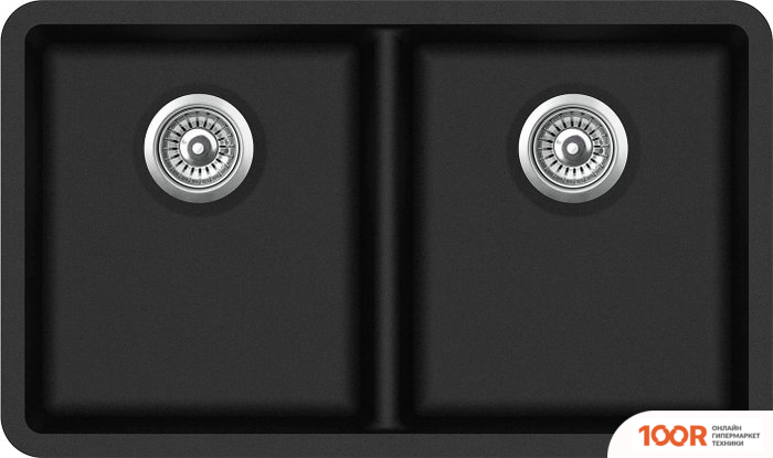 Кухонная мойка Aquasanita ARCA SQA200601 (ЧЕРНЫЙ МЕТАЛЛИК) (129714)