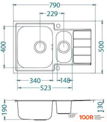 Кухонная мойка Alveus LINE MAXIM 70 1089614 (129629)
