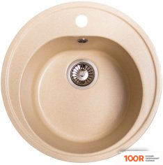 Кухонная мойка Alfa 01 (БИСКВИТ) (129398)