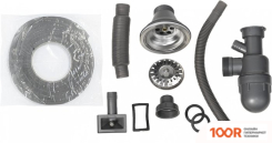 Кухонная мойка AKS ОВАЛЬНАЯ 57X45 (МАТОВЫЙ ХРОМ) (129371)