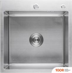 Кухонная мойка AKS Н/СТАЛЬ, ПРЯМОУГОЛЬНАЯ ОДНОЧАШЕВАЯ, 500*450ММ, САТИН, ВРЕЗН НА/ВРОВЕНЬ СТОЛЕШНИЦЕ, (3,2ММ) (129354)