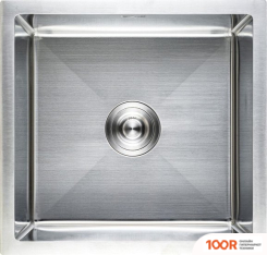 Кухонная мойка AKS Н/СТАЛЬ, ПРЯМОУГОЛЬНАЯ ОДНОЧАШЕВАЯ, 470*450ММ, САТИН, УНИВЕРСАЛЬНАЯ, (3,2ММ) (129353)