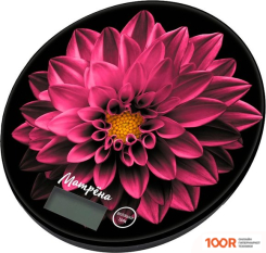 Кухонные весы Матрена MA-197 (ПУРПУРНЫЙ ЦВЕТОК) (128267)