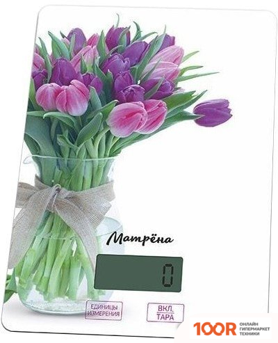 Кухонные весы Матрена MA-037 (ТЮЛЬПАНЫ) (128259)