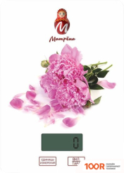 Кухонные весы Матрена MA-037 (ПИОНЫ) (128257)