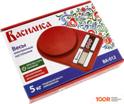 Кухонные весы Василиса ВА-012 (БОРДОВЫЙ) (128226)