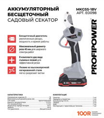 Profipower MKGSS-18V (С 2-МЯ АКБ, КЕЙС) (127463)
