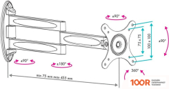 Кронштейн VLK TRENTO-15B (ЧЕРНЫЙ) (127089)