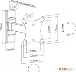 Кронштейн SBOX LCD-901 (126871)