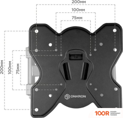 Кронштейн Onkron NP25 (ЧЕРНЫЙ) (126697)