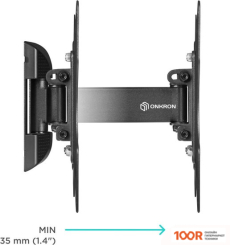 Кронштейн Onkron NP24 (ЧЕРНЫЙ) (126696)