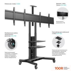 Кронштейн Onkron ADV-1881 (ЧЕРНЫЙ) (126657)