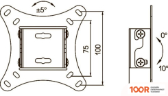 Кронштейн Kromax VEGA-6 NEW (ЧЕРНЫЙ) (126620)
