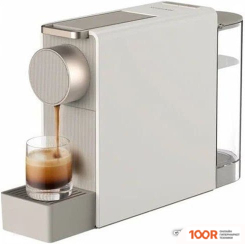 Кофемашина Scishare CAPSULE COFFEE MACHINE MINI S1201 (С ПЕРЕХОДНИКОМ НА ЕВРОВИЛКУ, ЗОЛОТИСТЫЙ) (125036)