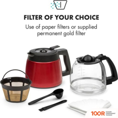 Кофемашина Klarstein AROMATICA II DUO (КРАСНЫЙ) (124360)