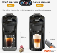 Кофемашина Hibrew H9A ST-504 (СЕРЫЙ) (123880)