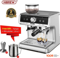 Кофемашина Hibrew H7 (СЕРЕБРИСТЫЙ) (123879)