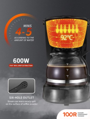 Кофемашина Gevi 4-CUP GECMD008AV-V (123828)