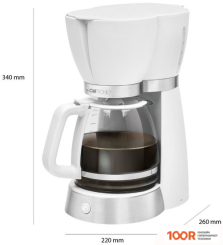 Кофемашина Clatronic KA 3689 (БЕЛЫЙ) (123508)