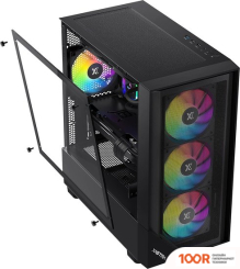 Корпус XASTRA A401M 4FRGB (ЧЕРНЫЙ) (123129)