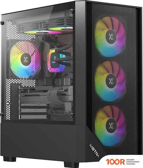 Корпус XASTRA A401M 4FRGB (ЧЕРНЫЙ) (123129)