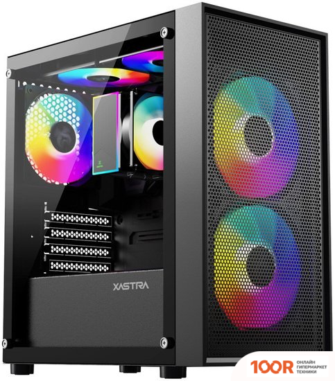 Корпус XASTRA A305M 3FRGB (ЧЕРНЫЙ) (123127)
