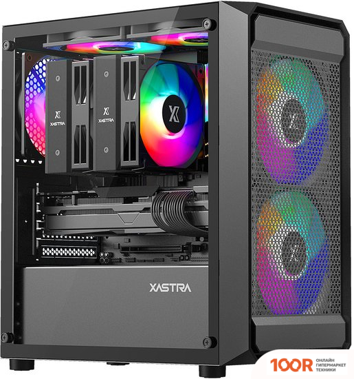 Корпус XASTRA A303M 3FRGB (ЧЕРНЫЙ) (123125)