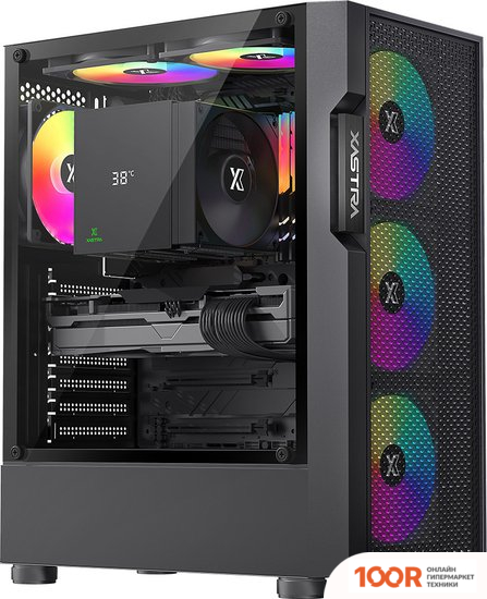 Корпус XASTRA A302 4FRGB (ЧЕРНЫЙ) (123120)