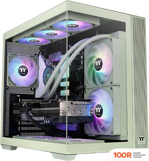 Корпус Thermaltake VIEW 380 TG ARGB MATCHA GREEN CA-1Z2-00MEWN-00 (123059)