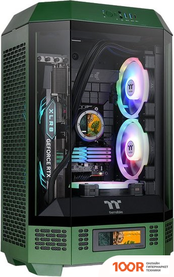 Корпус Thermaltake THE TOWER 300 RACING GREEN CA-1Y4-00SCWN-00 (123023)