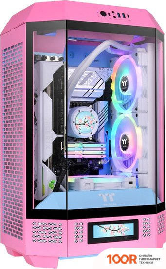 Корпус Thermaltake THE TOWER 300 BUBBLE PINK CA-1Y4-00SAWN-00 (123014)