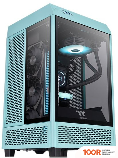 Корпус Thermaltake THE TOWER 100 MINI TURQUOISE CA-1R3-00SBWN-00 (123008)