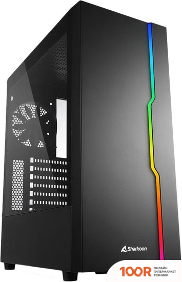 Корпус Sharkoon RGB SLIDER (ЧЕРНЫЙ) (122822)