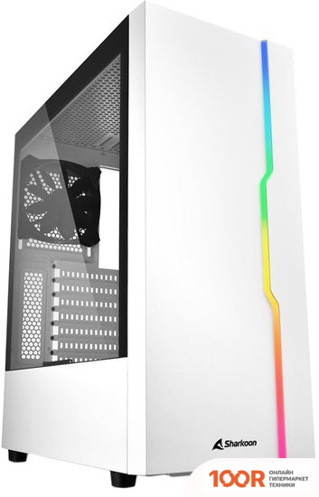 Корпус Sharkoon RGB SLIDER (БЕЛЫЙ) (122821)
