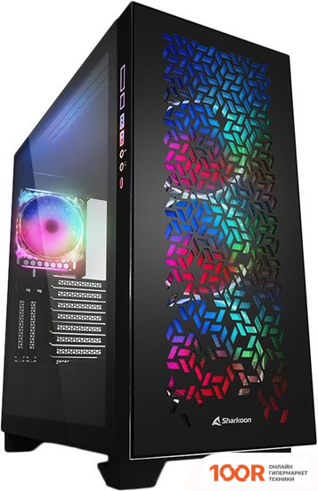 Корпус Sharkoon ELITE SHARK CA300H (ЧЕРНЫЙ) (122800)