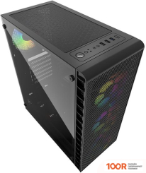 Корпус Powercase MISTRAL Z4С MESH LED (ЧЕРНЫЙ) (122630)