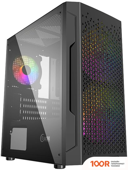 Корпус Powercase MISTRAL MICRO Z3B MESH LED (122615)