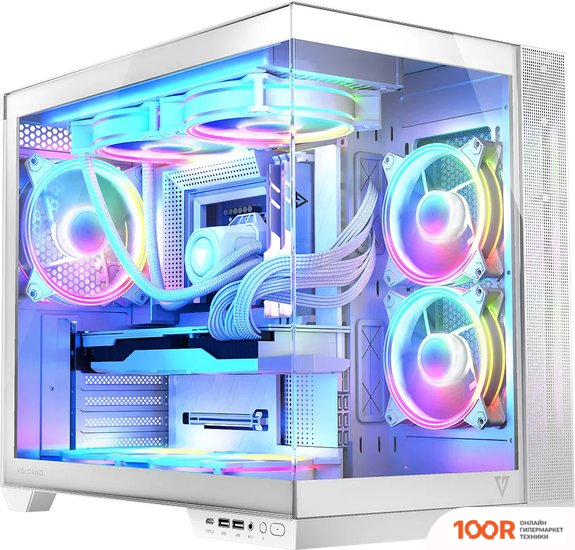 Корпус MODECOM VOLCANO PANORAMA APEX ARGB 7F MIDI (БЕЛЫЙ) (122326)