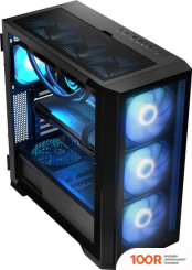 Корпус MODECOM HORIZON ARGB FLOW MIDI (ЧЕРНЫЙ) (122300)