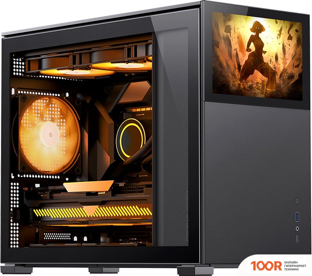 Корпус Jonsbo D31 STD SCREEN (ЧЕРНЫЙ) (122072)