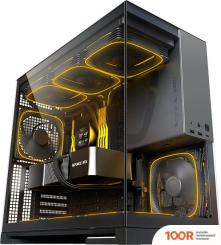 Корпус Geometric Future MODEL 5 5FAN (ЧЕРНЫЙ/СЕРЫЙ) (121724)